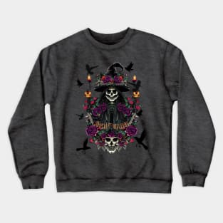 Gothic Floral Whimsigoth Witch Crewneck Sweatshirt